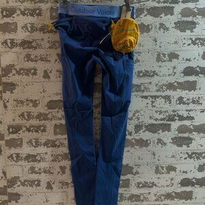 NWT Outdoor Voices Snacks Leggings in Blue/Yellow XS